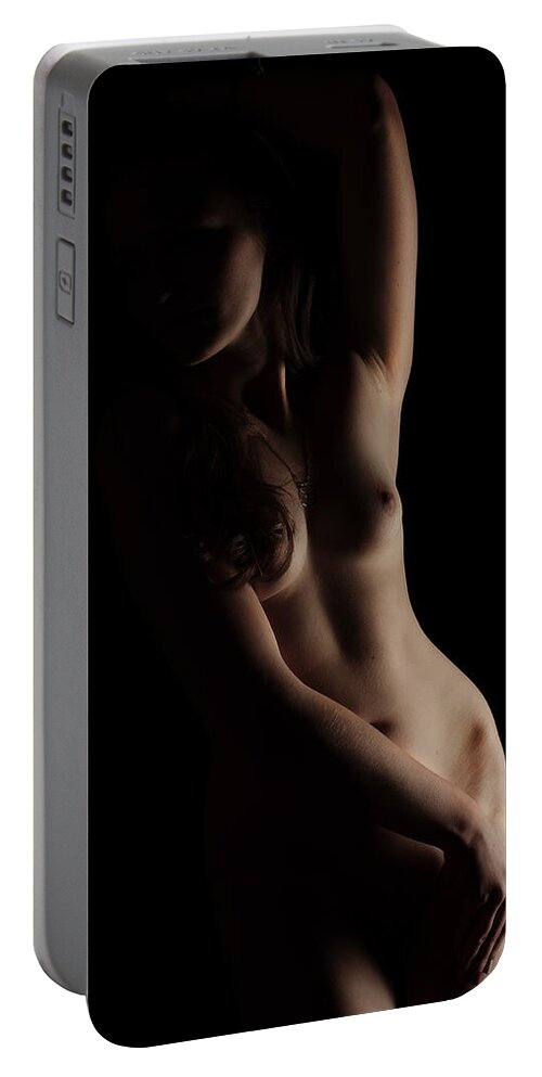 Nude Portable Battery Charger featuring the photograph Sense of Body by Vitaly Vakhrushev