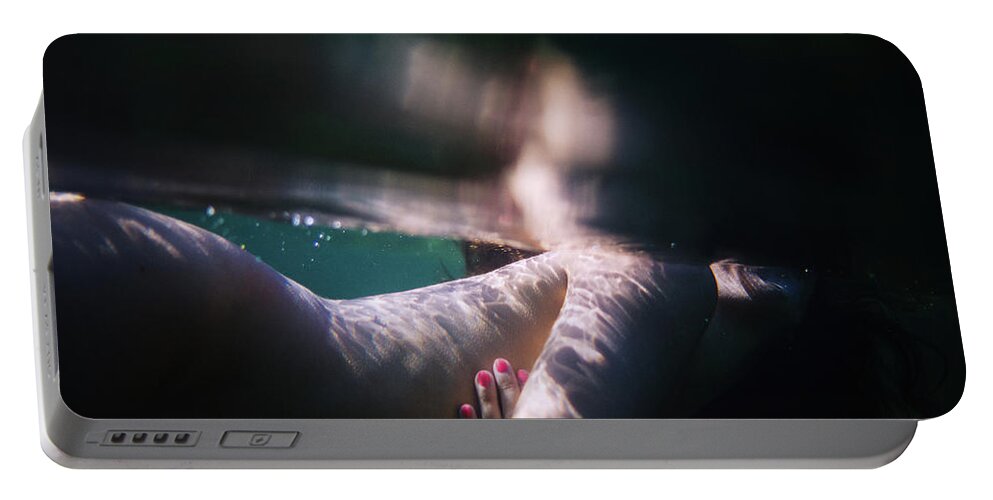 Swim Portable Battery Charger featuring the photograph Sensuality by Gemma Silvestre