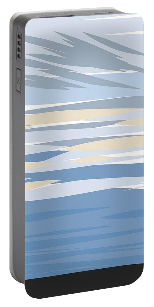 Digital Portable Battery Charger featuring the digital art September 11th 2017 - Evening Sky by Annekathrin Hansen