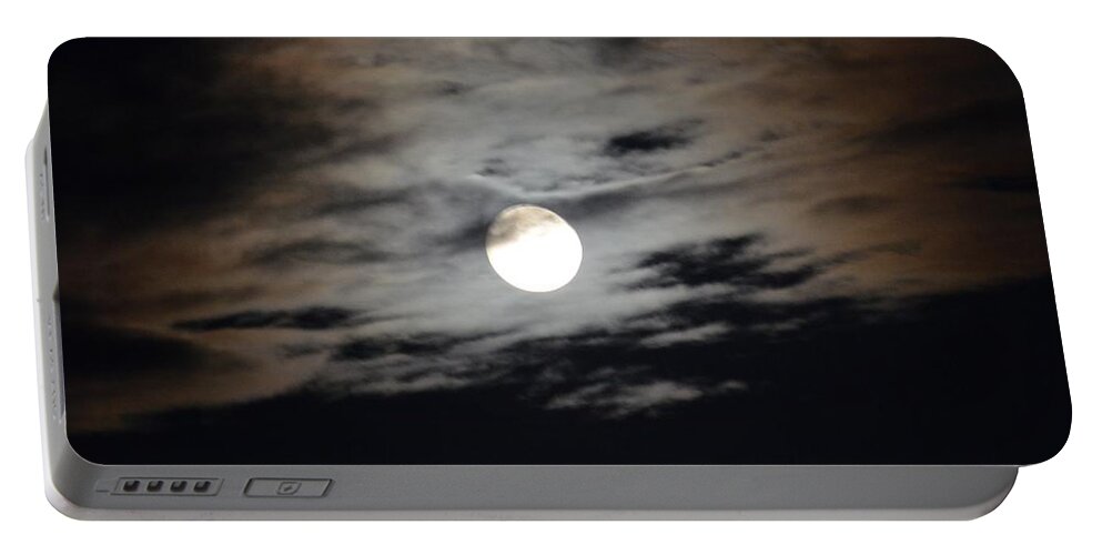 September Moon Ii Portable Battery Charger featuring the photograph September Moon II by Maria Urso