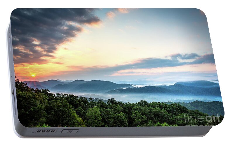 September Portable Battery Charger featuring the photograph September Sunrise by Douglas Stucky