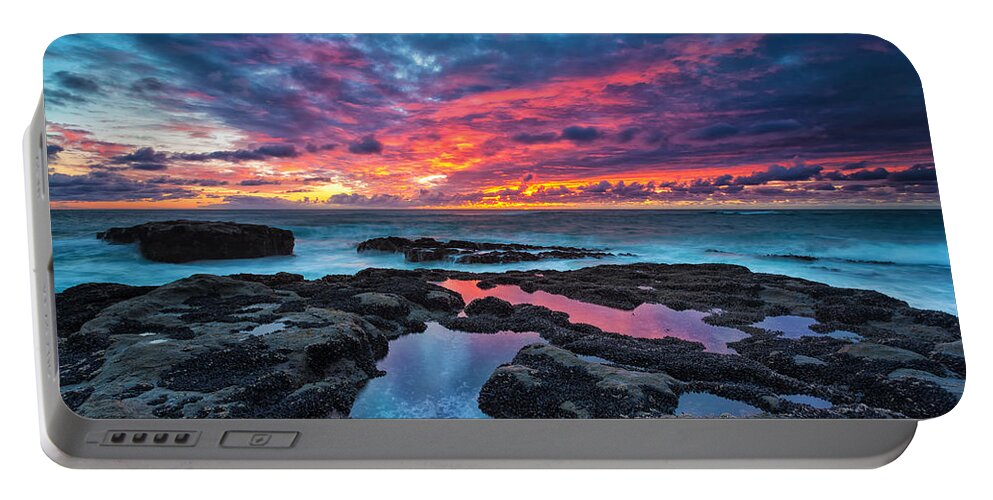 #faatoppicks Portable Battery Charger featuring the photograph Serene Sunset by Robert Bynum