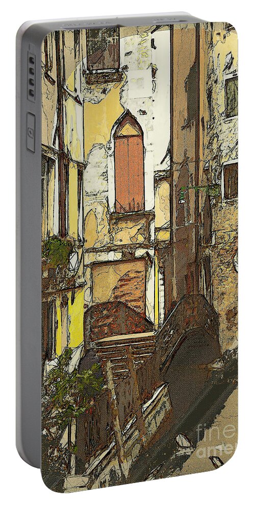 Italy Portable Battery Charger featuring the photograph Serene Venice by Jack Torcello