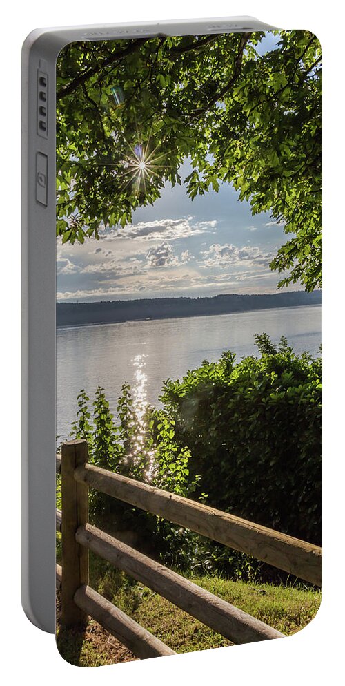 Park Portable Battery Charger featuring the photograph Serenity by Ed Clark