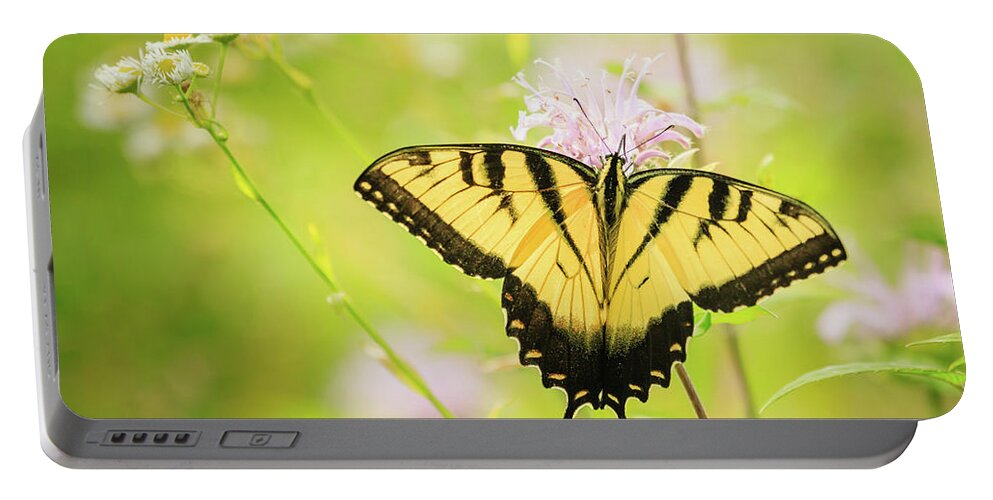 Forest Preserve Portable Battery Charger featuring the photograph Series of Yellow Swallowtail #6 of 6 by Joni Eskridge
