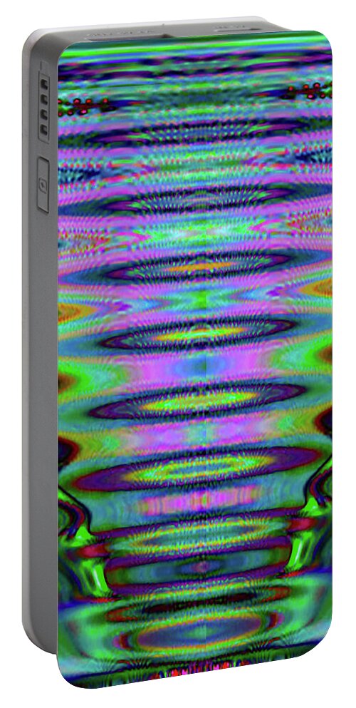 Red Portable Battery Charger featuring the digital art Seti by Philip Brent