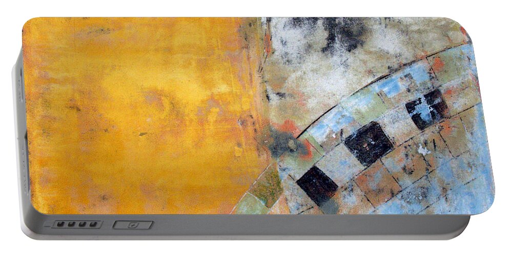Abstract Prints Portable Battery Charger featuring the painting Art Print Seven7 by Harry Gruenert