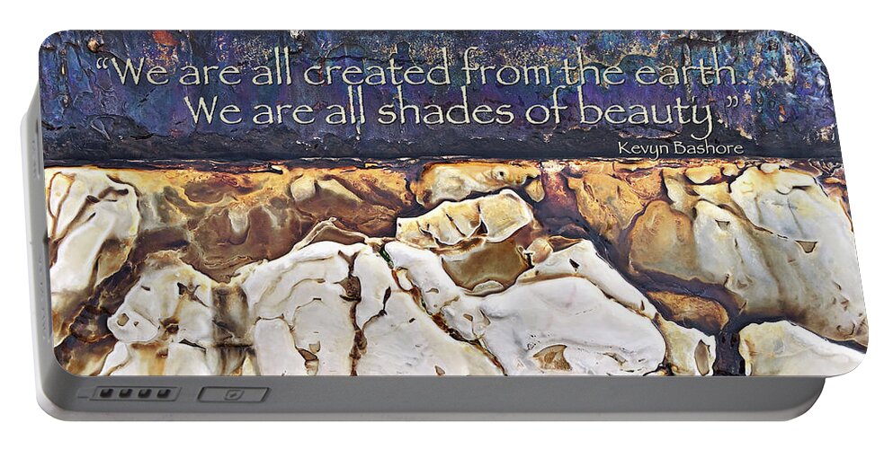Beauty Portable Battery Charger featuring the digital art Shades of Beauty by Kevyn Bashore