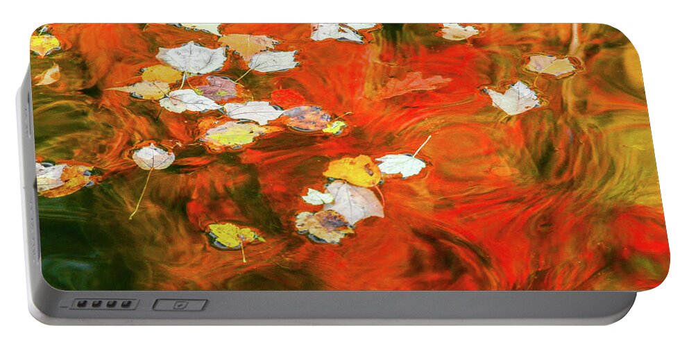 Fall Portable Battery Charger featuring the photograph Shadow of the Red Dragon by Tom Cameron