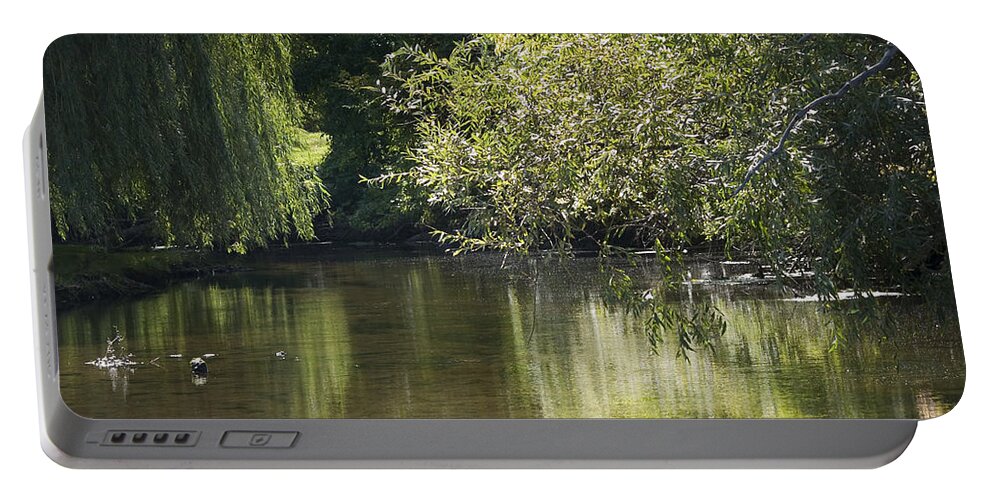River Portable Battery Charger featuring the photograph Shallow River by Tara Lynn