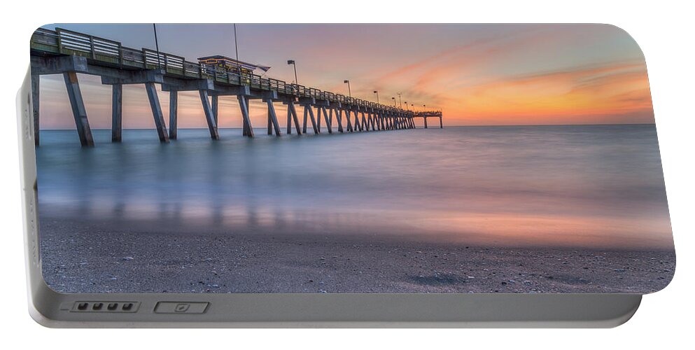 Florida Portable Battery Charger featuring the photograph Sharky's on the Pier by Paul Schultz