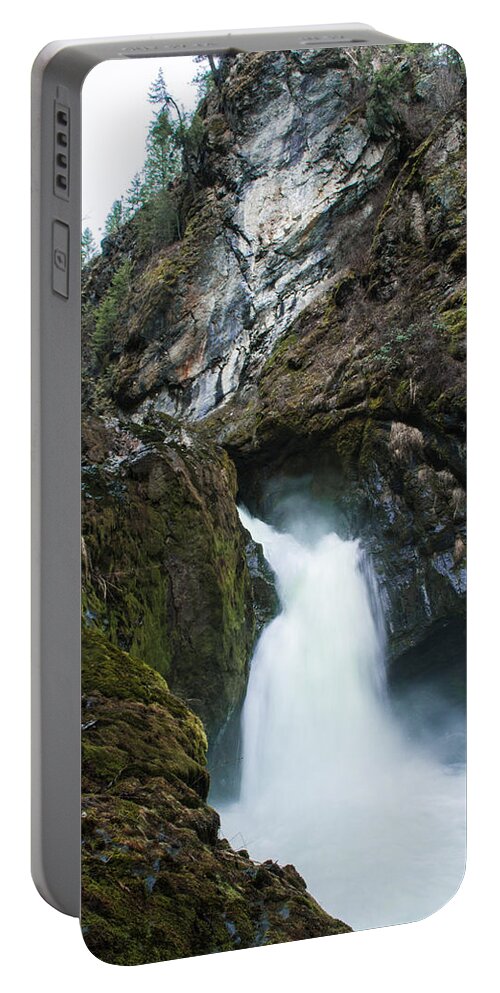 Washington Portable Battery Charger featuring the photograph Sheep Creek Falls by Troy Stapek