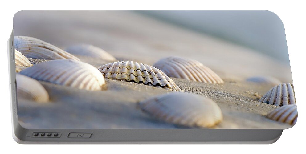 Art Portable Battery Charger featuring the photograph Shells by Peter Tellone