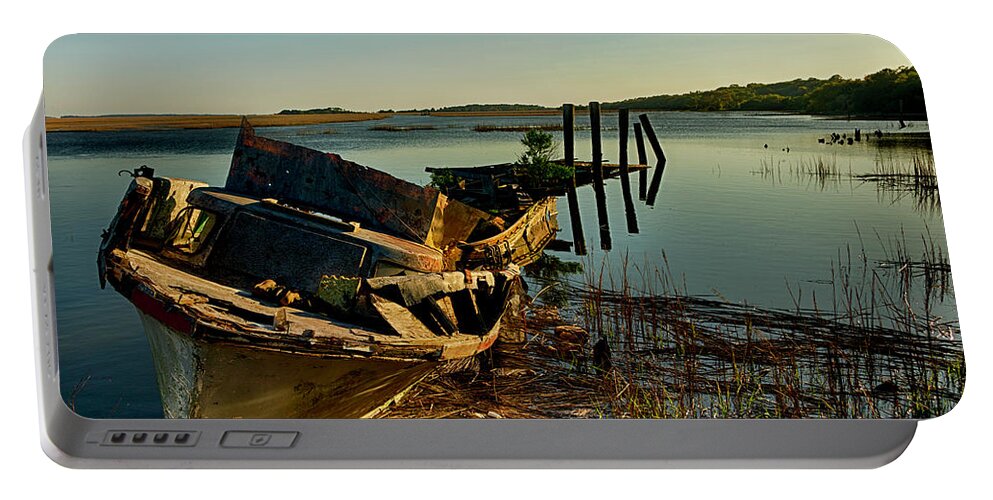 Shipwreck Portable Battery Charger featuring the photograph Shipwrecked by Kevin Senter