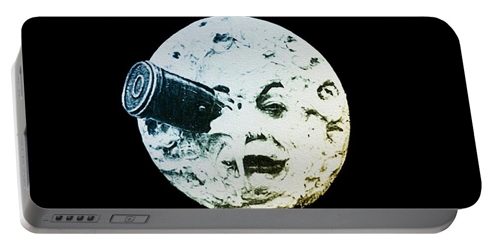 Moon Portable Battery Charger featuring the photograph Shoot the Moon by Bill Cannon