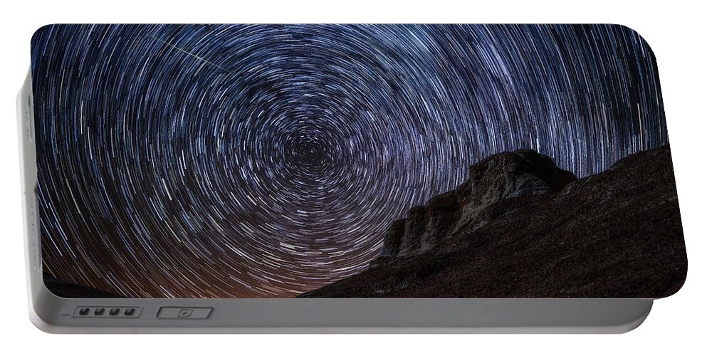Stars Portable Battery Charger featuring the photograph Shooting the Mines by Darren White