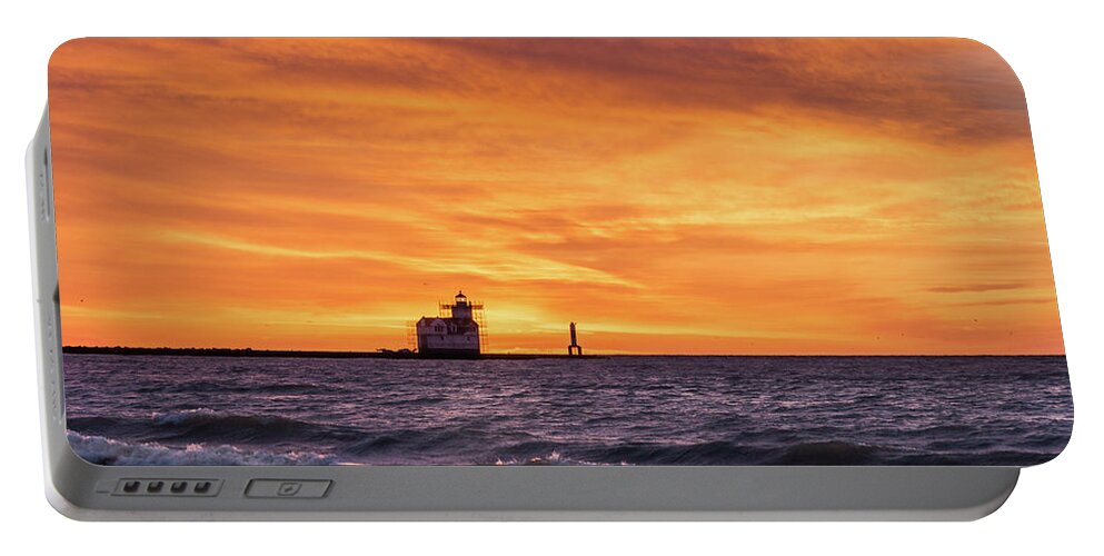 Lighthouse Portable Battery Charger featuring the photograph Should Have Been There by Bill Pevlor