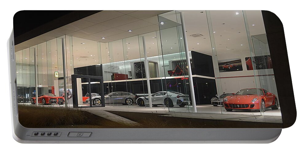 Ferrari Portable Battery Charger featuring the photograph Showroom by Sportscars OfBelgium