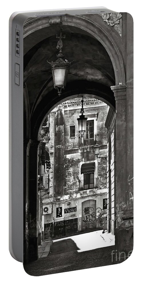 Sicilian Baroque Sound Of Catania Portable Battery Charger featuring the photograph Sicilian Baroque Sound of Catania by Silva Wischeropp