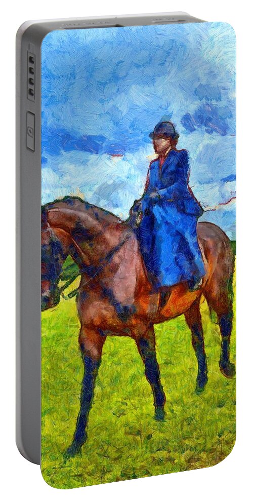 Side Saddle Portable Battery Charger featuring the photograph Side Saddle by Scott Carruthers
