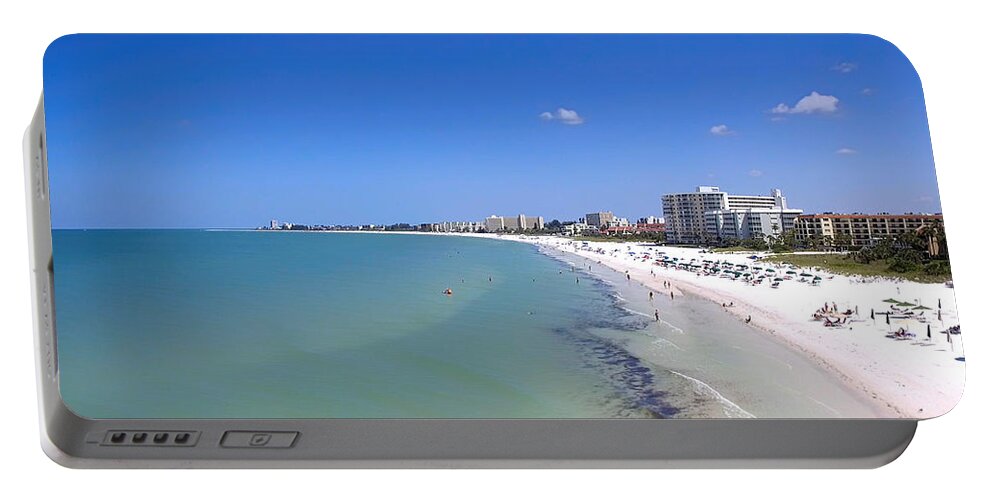 Siesta Key Portable Battery Charger featuring the photograph Siesta Key beach, Sarasota, FL by Chris Smith