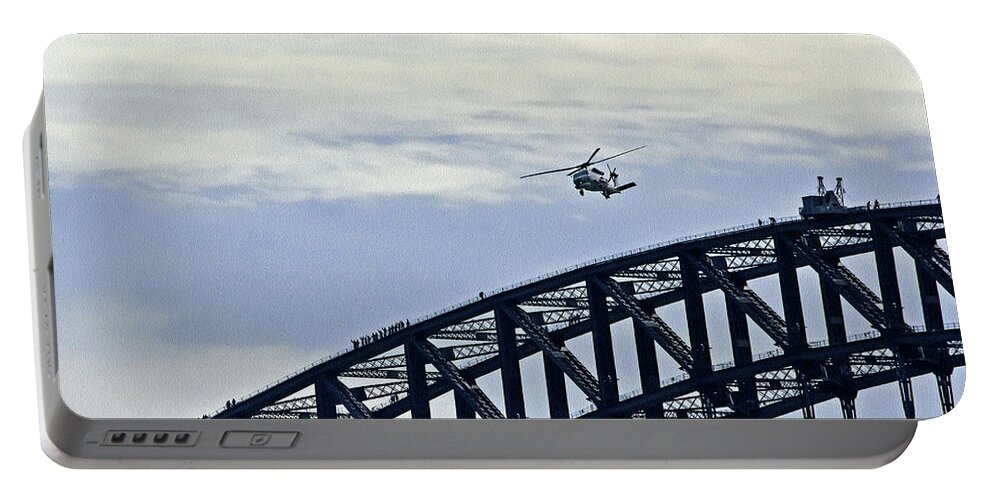 Sikorsky Portable Battery Charger featuring the photograph Sikorsky And Sydney Harbour by Miroslava Jurcik