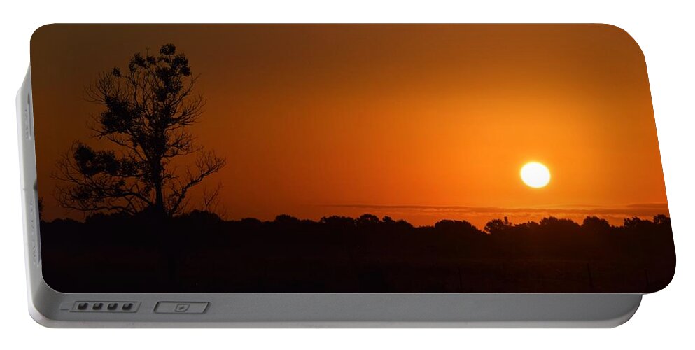 Sunrise Portable Battery Charger featuring the photograph Silent Sunrise by John Glass