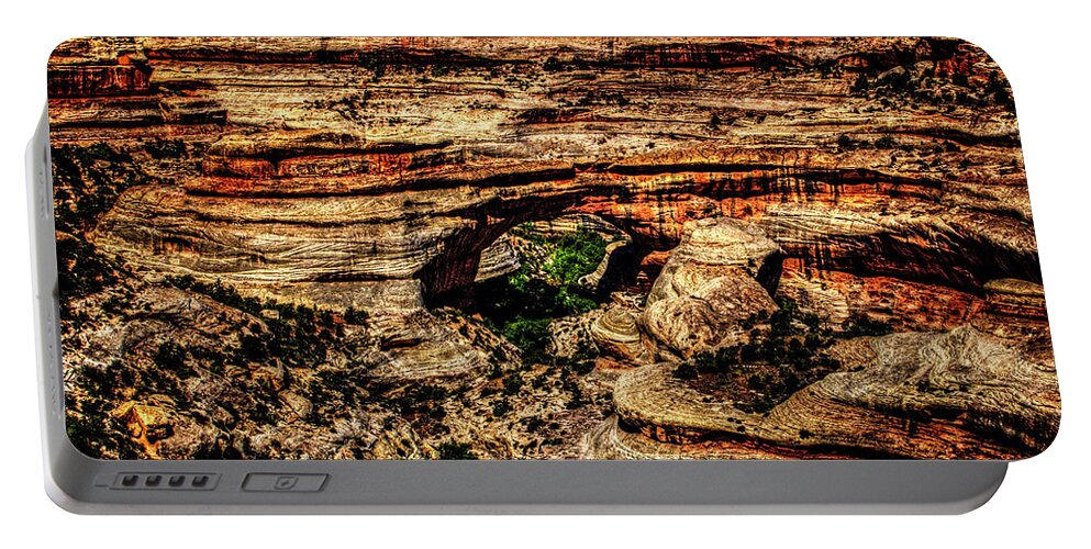 Utah Portable Battery Charger featuring the photograph Sipapu Bridge No. 2 by Roger Passman
