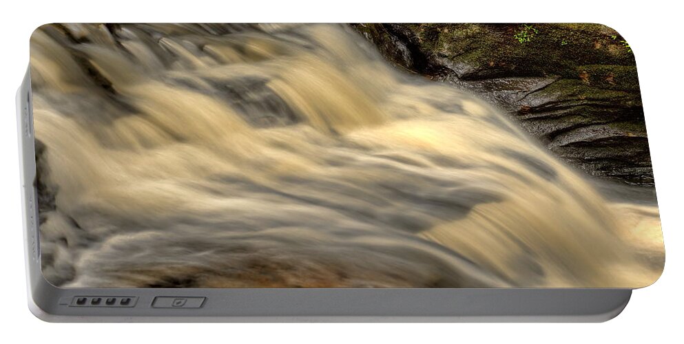 Pewits Nest Portable Battery Charger featuring the photograph Skillet Creek Upper Falls by Dale Kauzlaric