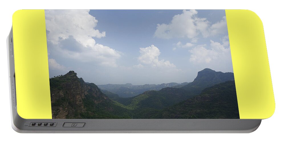 Landscape Portable Battery Charger featuring the photograph SKN 4432 The Landscape Contours by Sunil Kapadia