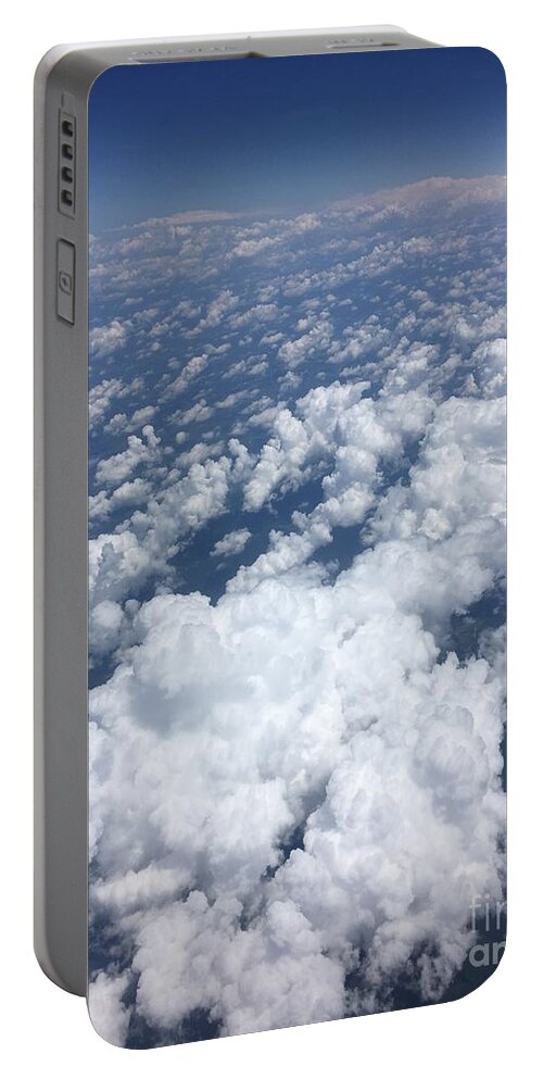 Clouds Portable Battery Charger featuring the photograph Sky Bird by Pamela Henry