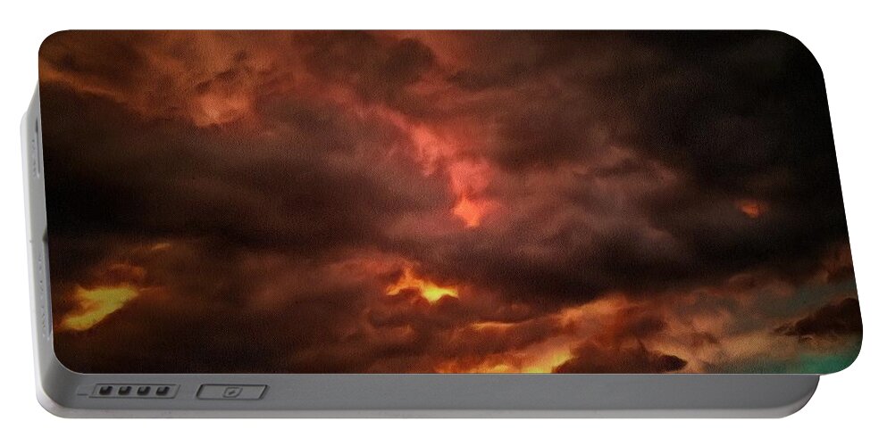 Sky Portable Battery Charger featuring the photograph Sky Fury by Krissy Katsimbras