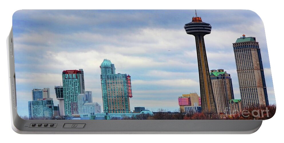 Niagara Falls Portable Battery Charger featuring the photograph SkyLine Niagara by Traci Cottingham