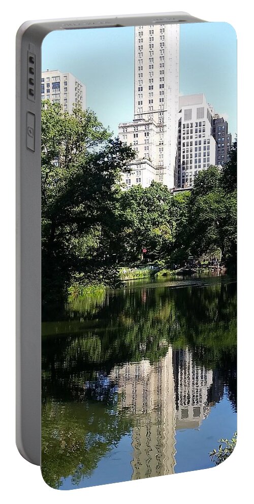 Skyscraper Portable Battery Charger featuring the photograph Skyscraper Reflection by Vic Ritchey