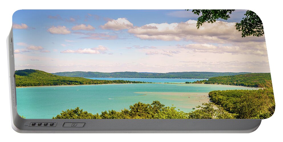 America Portable Battery Charger featuring the photograph Sleeping Bear Dunes National Lakeshore by Alexey Stiop