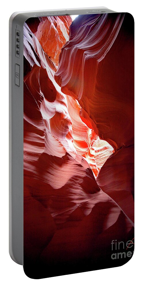  Portable Battery Charger featuring the digital art Slot Canyon 2 by Darcy Dietrich