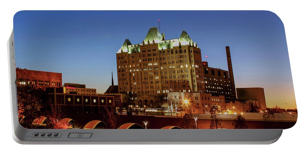 St. Louis Portable Battery Charger featuring the photograph Saint Louis University Med Center by Holly Ross