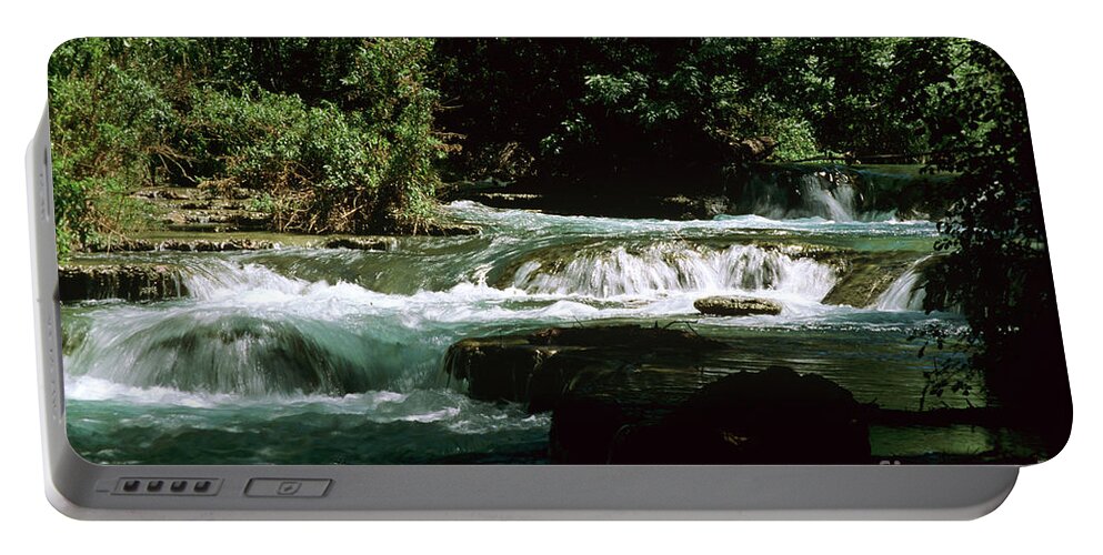 Havasupai Portable Battery Charger featuring the photograph Small Rapids on Havasu Creek by Kathy McClure