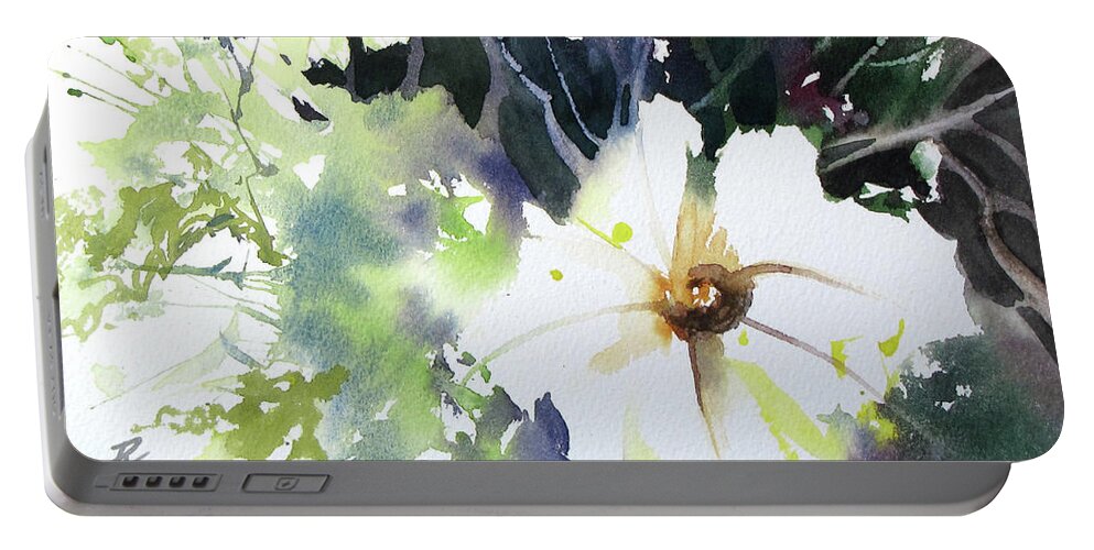 Watercolor Portable Battery Charger featuring the painting Small Wonders by Rae Andrews