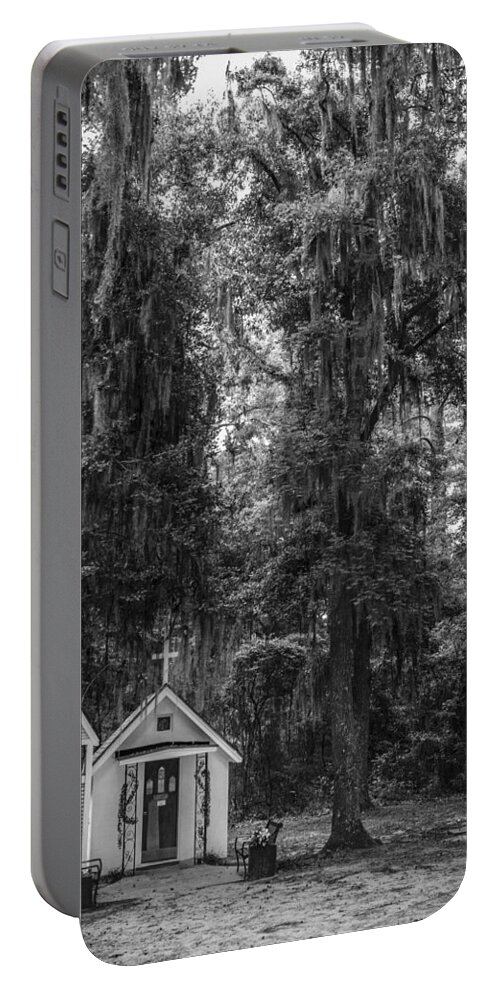 Smallest Portable Battery Charger featuring the photograph Smallest Church In America Darien Georgia by Bradley R Youngberg
