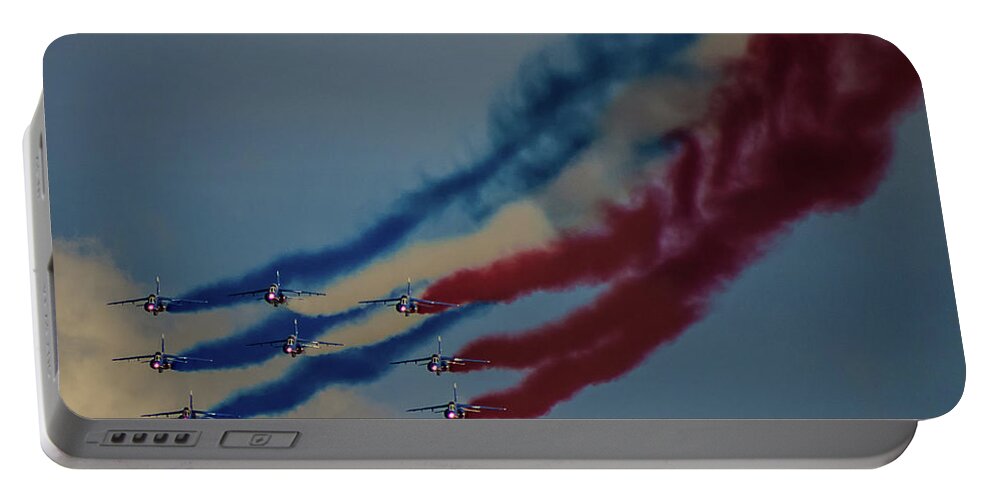 Airshow Portable Battery Charger featuring the photograph Smoke On by Martin Newman