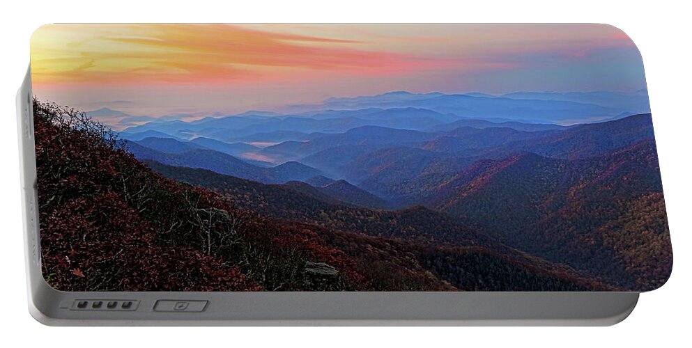 Dawn Portable Battery Charger featuring the photograph Dawn From Standing Indian Mountain by Daniel Reed