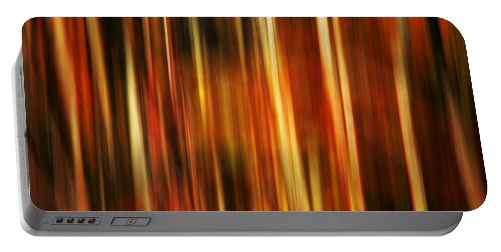 Abstracts Portable Battery Charger featuring the photograph Smoky Mountains Fall Colors Digital Abstracts Motion Blur by Rich Franco