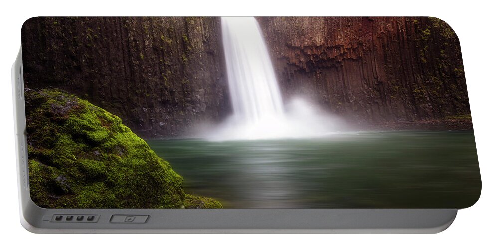 Abiqua Falls Portable Battery Charger featuring the photograph Smooth Morning by Nicki Frates