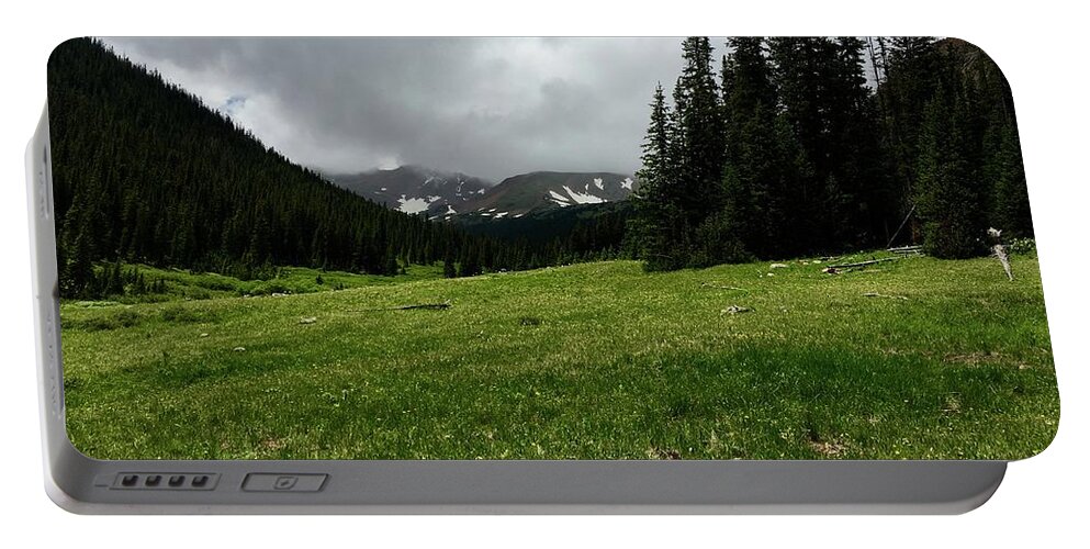 Nature Portable Battery Charger featuring the photograph Snow Clouds by Dennis Richardson