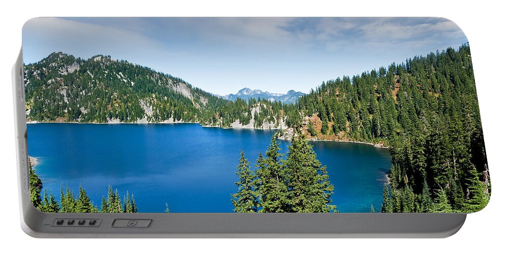Alpine Portable Battery Charger featuring the photograph Snow Lake by Jeff Goulden