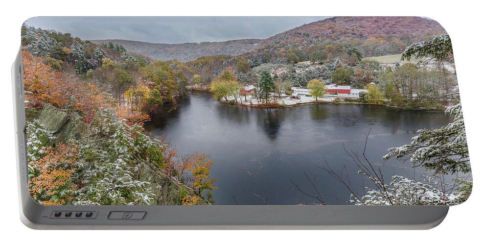 Snowliage Portable Battery Charger featuring the photograph Snowliage by Bill Wakeley