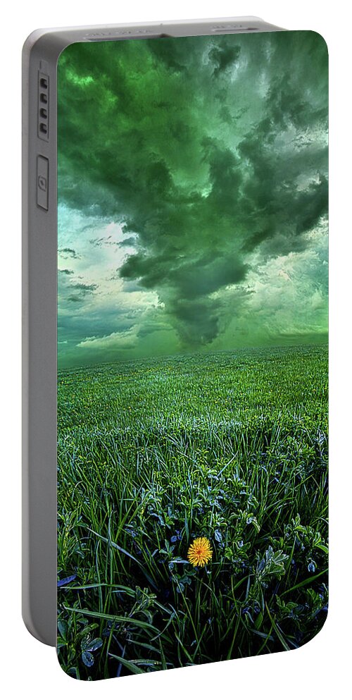 Dramatic Portable Battery Charger featuring the photograph So Do Not Fear For I Am Always With You by Phil Koch