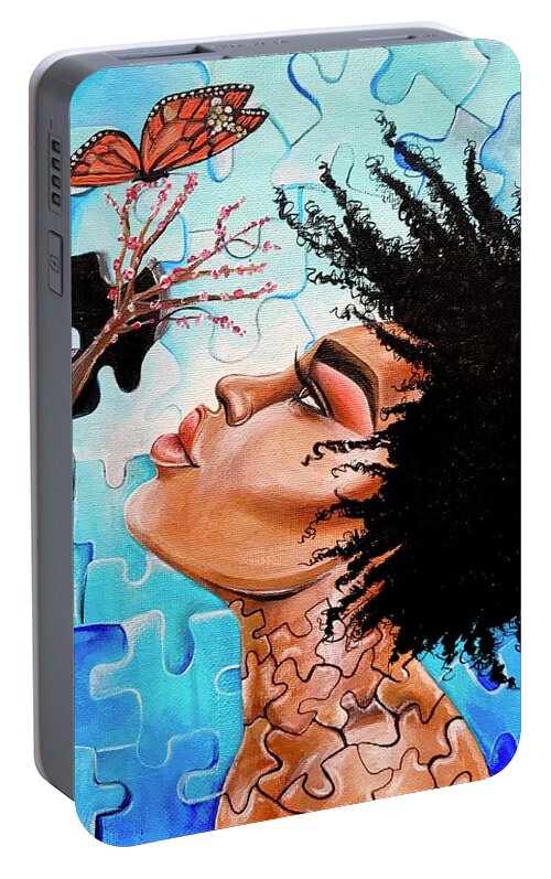 Butterfly Portable Battery Charger featuring the photograph So Much more to me that you just cant See by Artist RiA