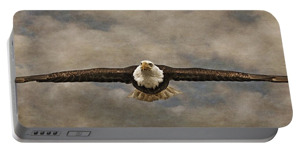 Soaring Portable Battery Charger featuring the photograph Soaring by Wes and Dotty Weber